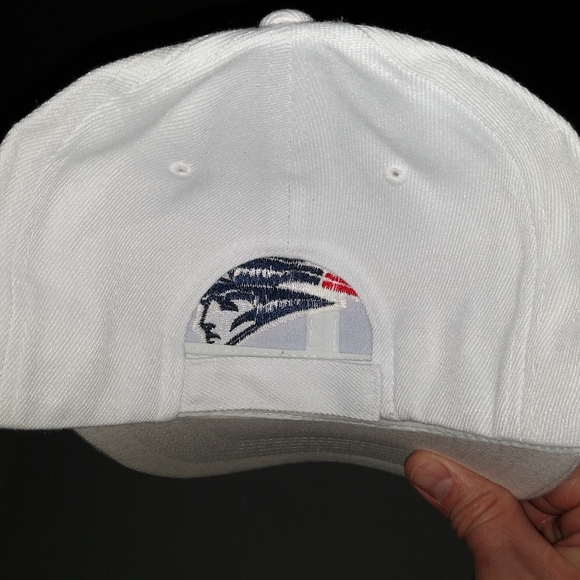 New England Patriots white hat adjustable new without tags - Picture 3 of 5